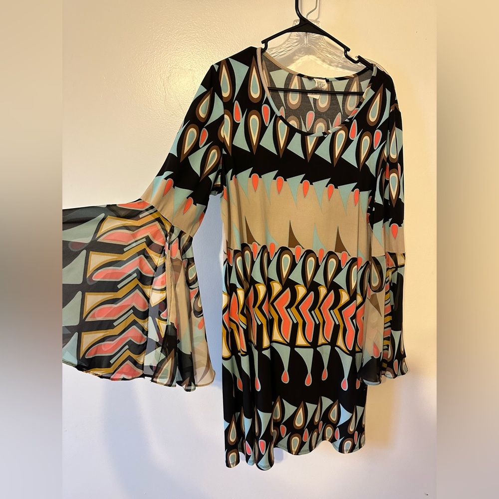MSK bell sleeve dress. Size xl.